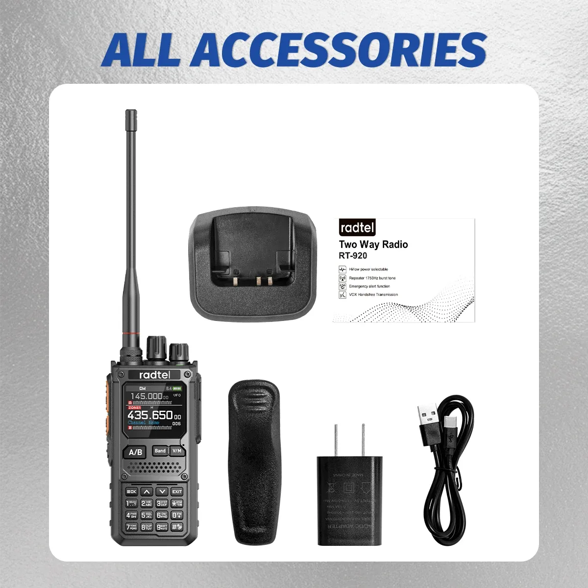 Radtel RT-920 Mehrband-Handfunkgerät mit SSB und Bluetooth