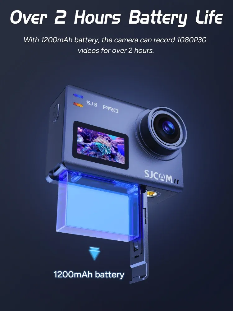 SJCAM SJ8 Pro 4K Actionkamera mit Dual-Display